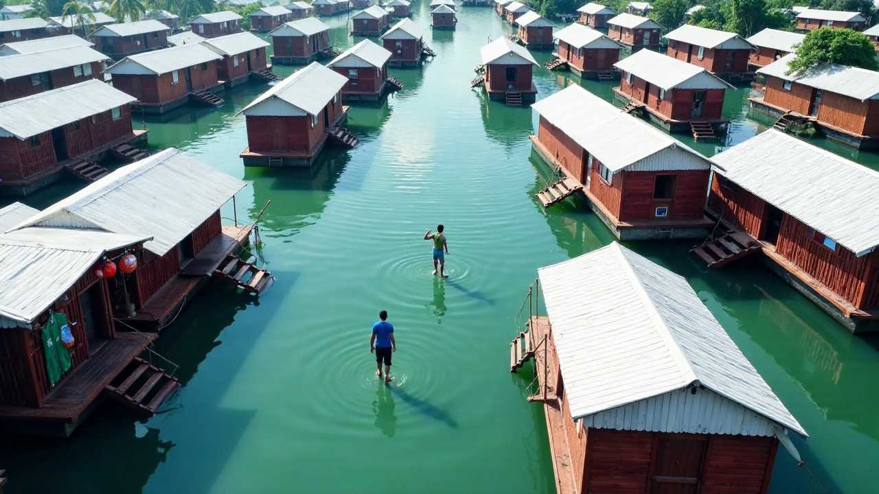 Tiny Home Boats: Embrace Nautical Freedom with Minimalist Floating Living in a Sustainable Waterway Community